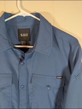 5.11 Tactical Slate Blue Work Shirt with Utility Pockets